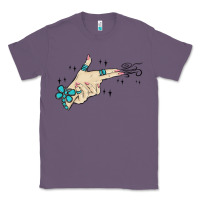Lavender western turquoise gun hand Classic Tee - MaliasSmallBusiness
