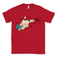 Red western turquoise gun hand Classic Tee - MaliasSmallBusiness