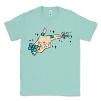 Seafoam western turquoise gun hand Classic Tee - MaliasSmallBusiness