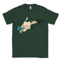 Sports Green western turquoise gun hand Classic Tee - MaliasSmallBusiness