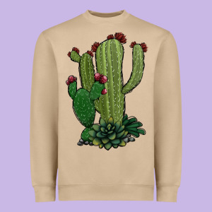 Cactus Heavyweight Sweatshirt Designed By Jasminsmagicworld