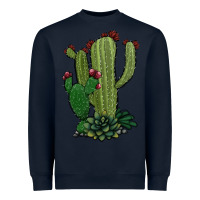 Navy cactus Heavyweight Sweatshirt - Jasminsmagicworld