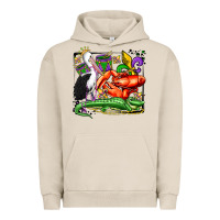 Pigment French Oak mardi gras pelican crawfish crocodile Urban Hoodie - OliviaCreatesArt