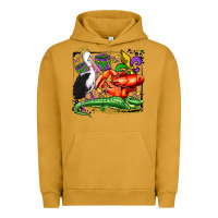 Pigment Peanut Butter mardi gras pelican crawfish crocodile Urban Hoodie - OliviaCreatesArt