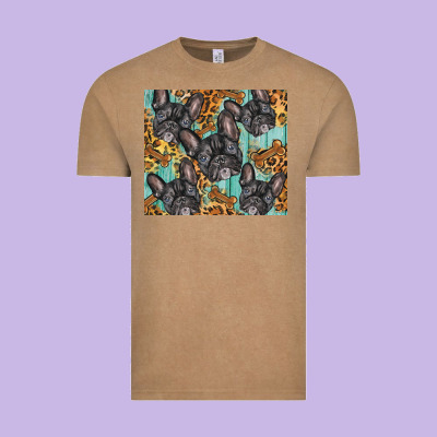 French Bulldog Vintage Tee Designed By Barkaloodesign