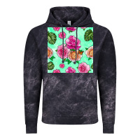 Cloud Black floral background Vintage Hoodie - BundleAndBundleShop