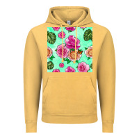 Vintage Mustard floral background Vintage Hoodie - BundleAndBundleShop