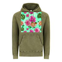 Vintage Olive floral background Vintage Hoodie - BundleAndBundleShop