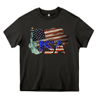 Asphalt usa  statue of liberty Heavy Core Tee - BarkalooDesign