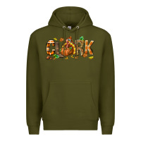 Army Green Personalized Thanksgiving Premium Hoodie - NancyCooperArtShop
