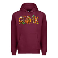 Burgundy Personalized Thanksgiving Premium Hoodie - NancyCooperArtShop
