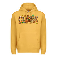 Mustard Personalized Thanksgiving Premium Hoodie - NancyCooperArtShop