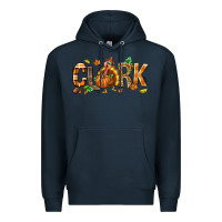 Navy Personalized Thanksgiving Premium Hoodie - NancyCooperArtShop