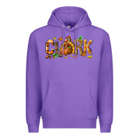 Purple Personalized Thanksgiving Premium Hoodie - NancyCooperArtShop