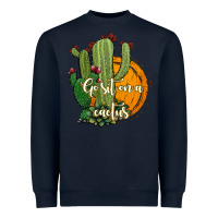 Navy cactus go sit on a cactus Heavyweight Sweatshirt - Jasminsmagicworld