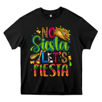 Black no siesta lets fiesta Heavy Core Tee - CTS Tumbler Store