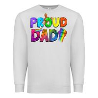 Dove Grey Proud Dad Premium Sweatshirt - NancyCooperArtShop