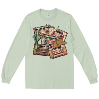 Matcha 90s country cassette tapes Long Sleeve Tee - MaliasSmallBusiness