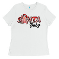 White santa baby Ladies Tee - RanaPortraitStore