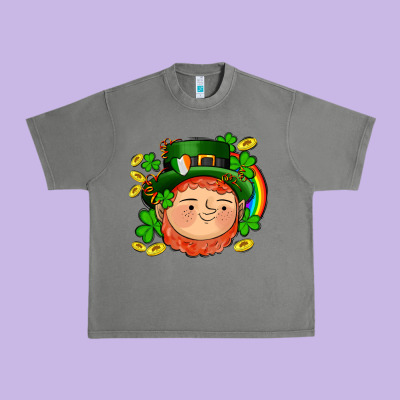 St Patricks Elf Urban Heavy Tee Designed By Adodesignshop