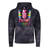 Cloud Black enjoy the little things Vintage Hoodie - AdoDesignShop