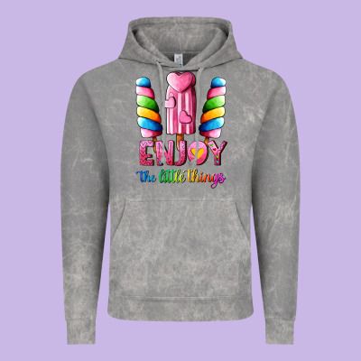 Enjoy The Little Things Vintage Hoodie Designed By Adodesignshop