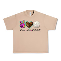 Peace Love Volleyball Urban Heavy Tee | Teevron