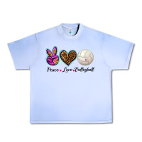 Grape Ice peace love volleyball Urban Heavy Tee - BarkalooDesign