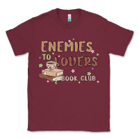 Burgundy enemies to lovers book club Classic Tee - MaliasSmallBusiness