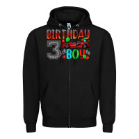 Black birthday boy 3 Zipper Hoodie - BundleAndBundleShop