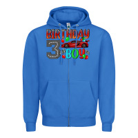 True Royal birthday boy 3 Zipper Hoodie - BundleAndBundleShop