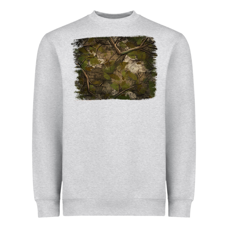 Green Hunter Camouflage Pattern Brushstroke Heavyweight Sweatshirt by Jasminsmagicworld | Teevron