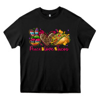 Black peace love tacos Heavy Core Tee - CTS Tumbler Store