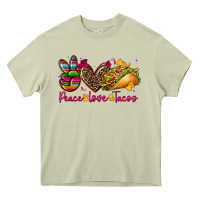 Mossy peace love tacos Heavy Core Tee - CTS Tumbler Store