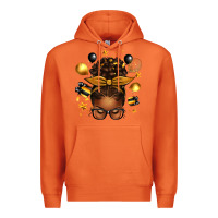 Carrot new year's eve afro messy bun Premium Hoodie - texasbilliewilder