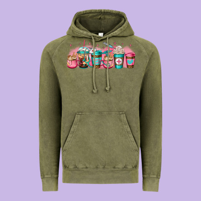 Nurse Fuel Coffee Cup Vintage Hoodie Designed By Jasminsmagicworld