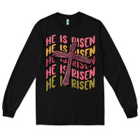 Black he is risen Long Sleeve Tee - MaliasSmallBusiness