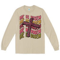 Mushroom he is risen Long Sleeve Tee - MaliasSmallBusiness