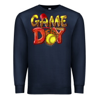 Navy Game Day Softball Premium Sweatshirt - NancyCooperArtShop