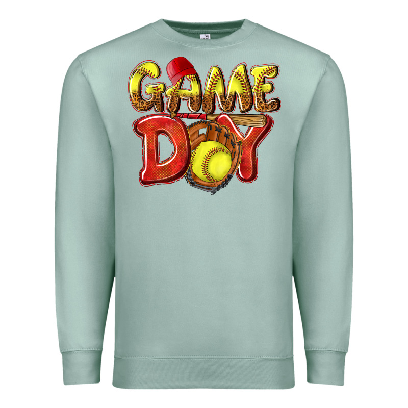 Game Day Softball Premium Sweatshirt by NancyCooperArtShop | Teevron
