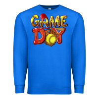 True Royal Game Day Softball Premium Sweatshirt - NancyCooperArtShop