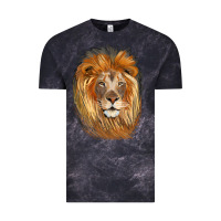 Cloud Black Lion Head Vintage Tee - LillyAllenDesigns
