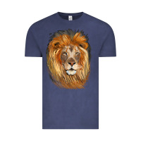 Vintage Denim Lion Head Vintage Tee - LillyAllenDesigns
