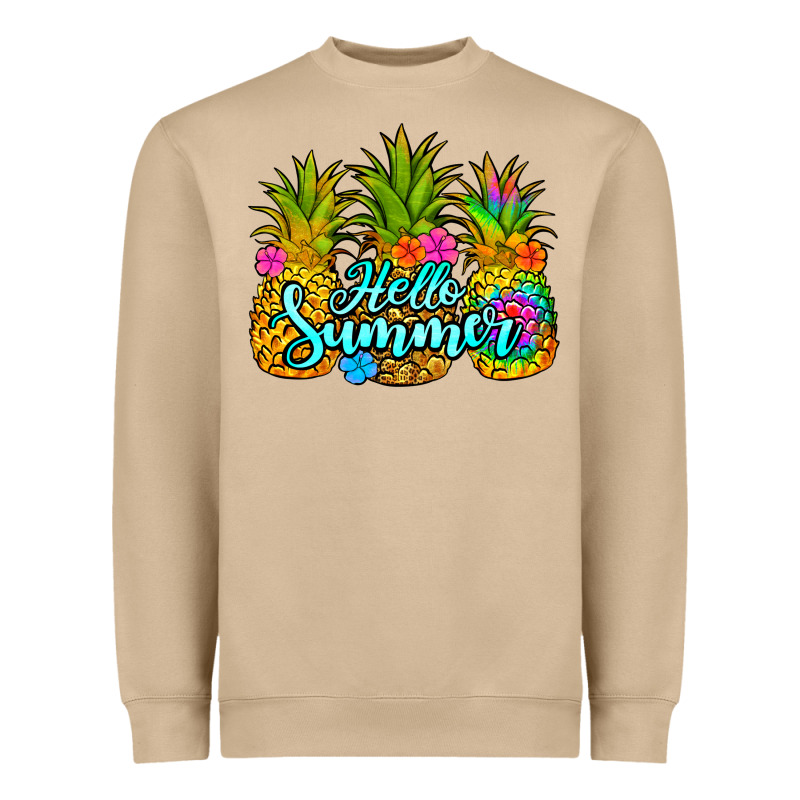 Hello Summer Pineapple Heavyweight Sweatshirt by Jasminsmagicworld | Teevron