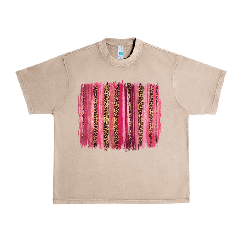 Valentines Day Leopard Glitter Brushstroke Urban Heavy Tee by Jasminsmagicworld | Teevron