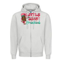 Dove Grey little miss preschool Zipper Hoodie - BundleAndBundleShop