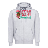 Heather Grey little miss preschool Zipper Hoodie - BundleAndBundleShop