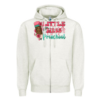 Oatmeal Heather little miss preschool Zipper Hoodie - BundleAndBundleShop