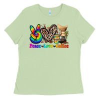 Matcha peace love  coffee Ladies Tee - Zillion Design Studio