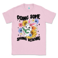 Bubblegum Pink doing some spring reading Classic Tee - MaliasSmallBusiness